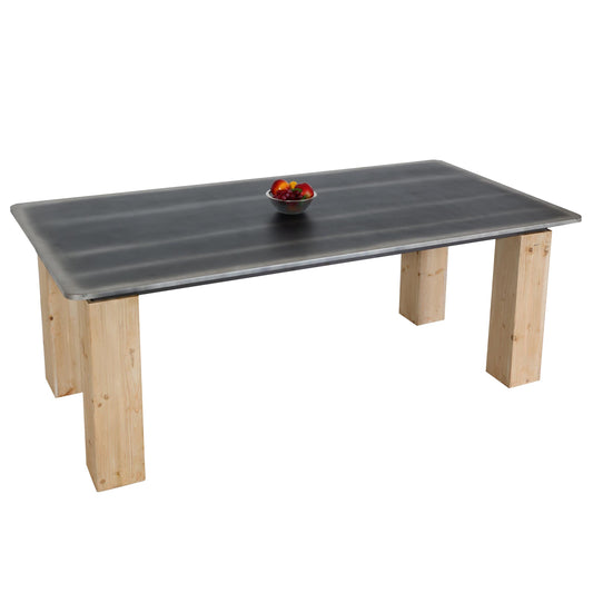 Cosmo Casa - Eettafel - Industrieel - Massief Hout - Naturel - 200×100 cm