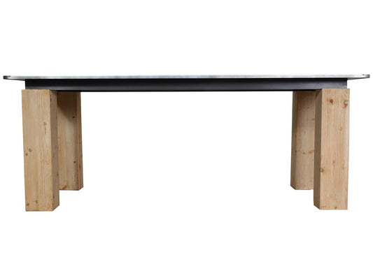Cosmo Casa - Eettafel - Industrieel - Massief Hout - Naturel - 200×100 cm