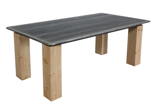 Cosmo Casa - Eettafel - Industrieel - Massief Hout - Naturel - 200×100 cm