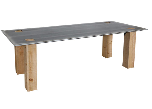 Cosmo Casa - Eettafel - Industrieel - Massief Hout - Naturel - 240×100 cm