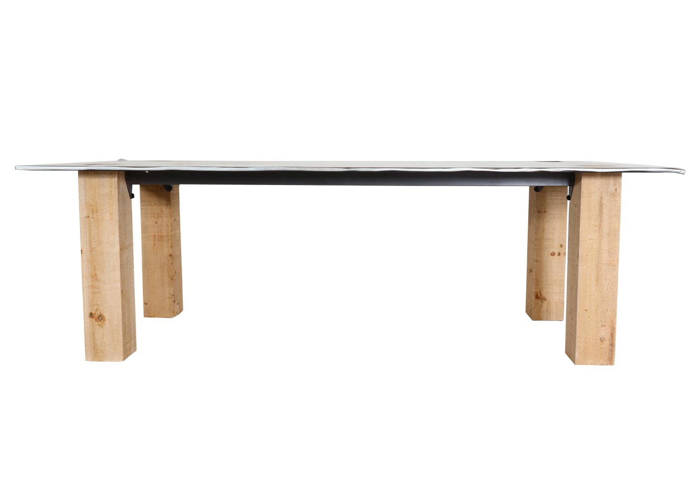 Cosmo Casa - Eettafel - Industrieel - Massief Hout - Naturel - 240×100 cm