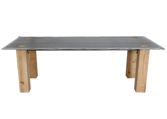 Cosmo Casa - Eettafel - Industrieel - Massief Hout - Naturel - 240×100 cm