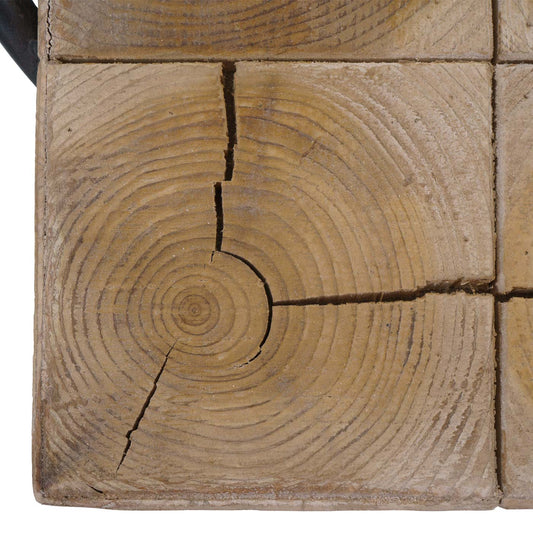 Cosmo Casa - Barkruk - Industrieel - Metaal en Hout - Naturel