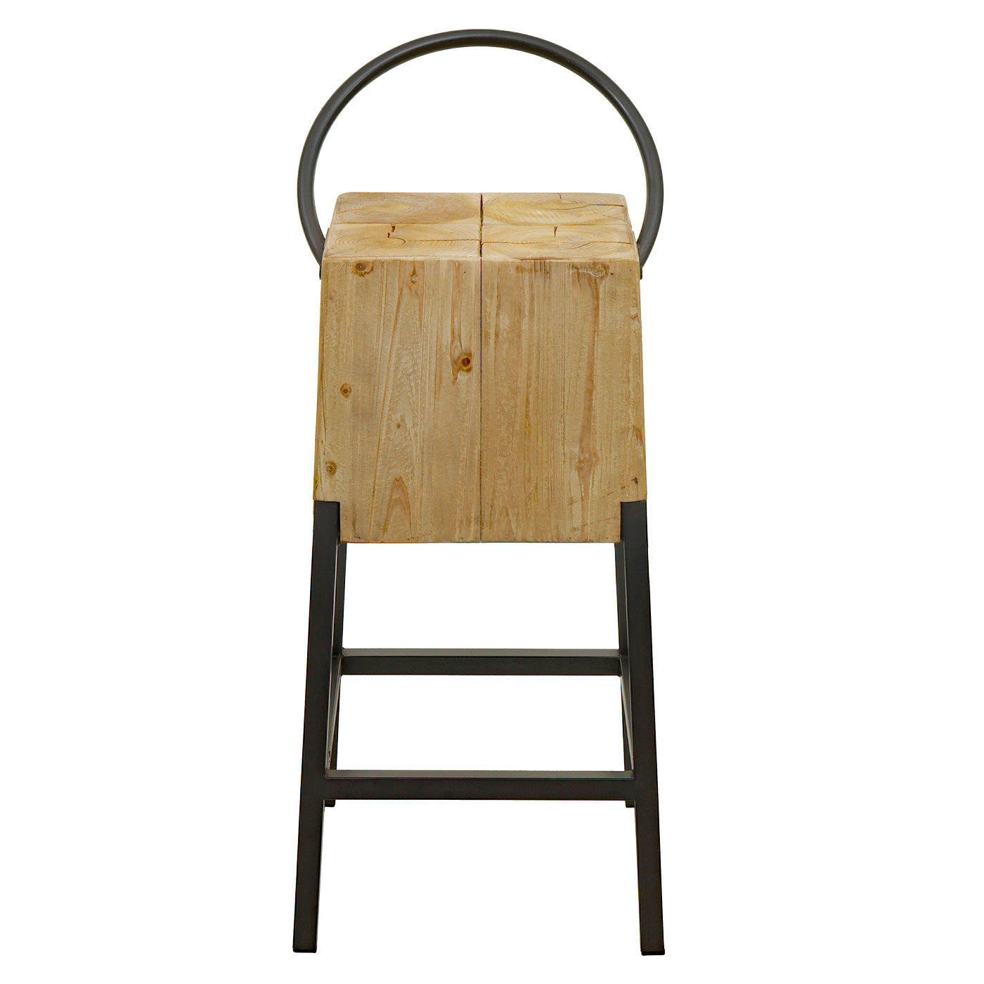 Cosmo Casa - Barkruk - Industrieel - Metaal en Hout - Naturel