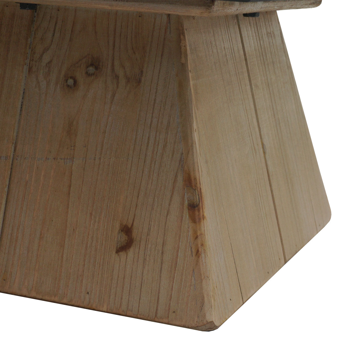 Cosmo Casa - Salontafel - Industrieel - Massief Hout - Naturel - 60×60 cm