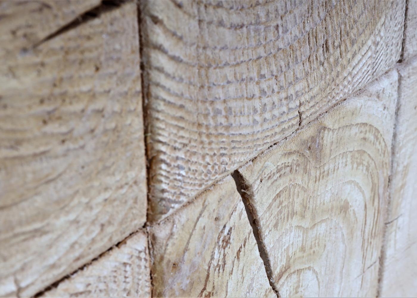 Cosmo Casa - Salontafel - Industrieel - Massief Hout - Naturel - 60×60 cm