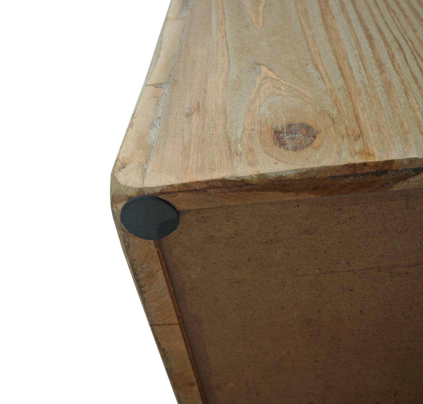 Cosmo Casa - Barkruk - Industrieel - Hout - Naturel met Metaallook