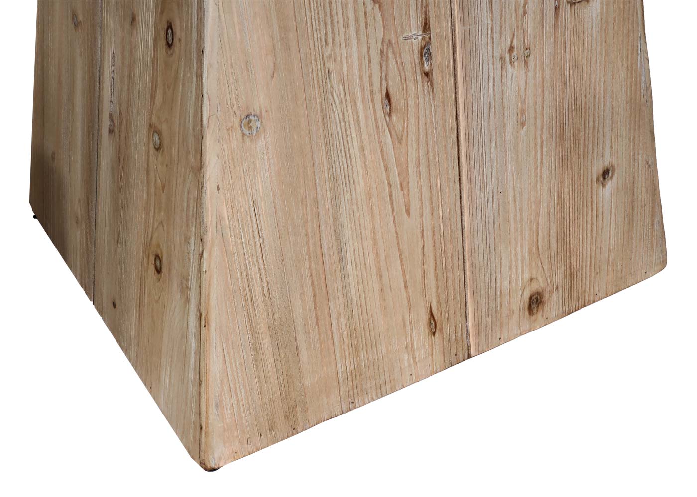 Cosmo Casa - Eettafel - Rond Industrieel - Massief Hout - Naturel - Ø120 cm