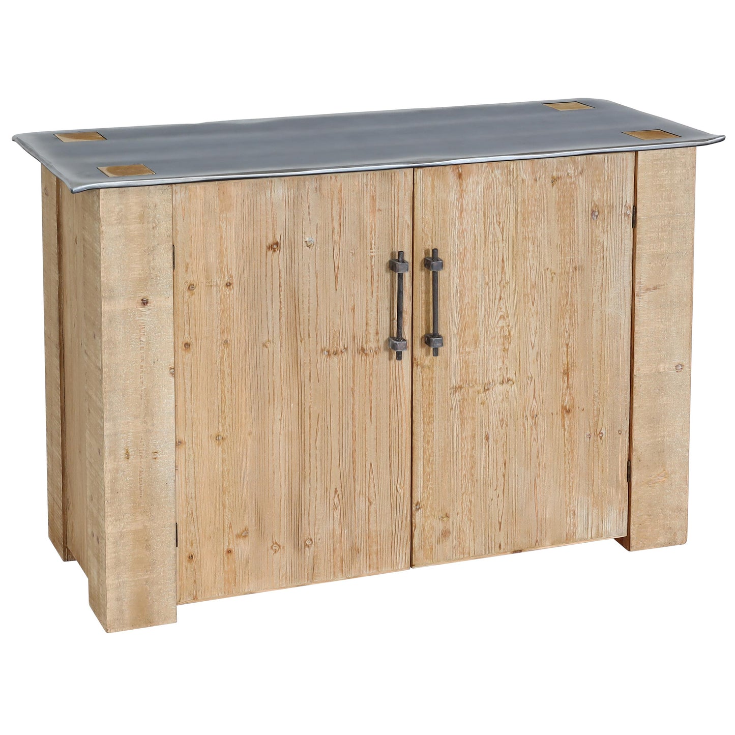 Cosmo Casa - Dressoir - Industrieel - Massief Hout - Naturel - 80×120×48 cm
