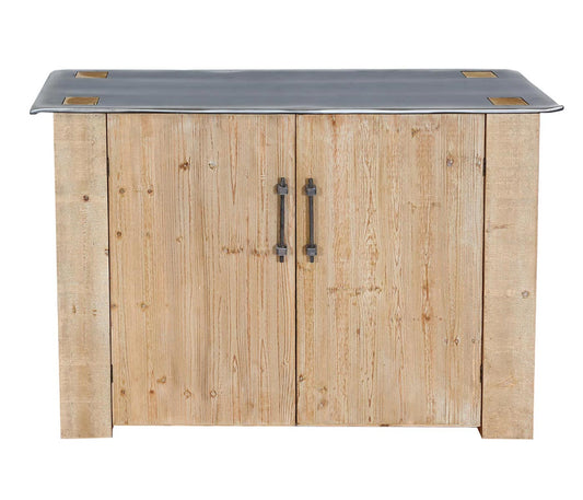Cosmo Casa - Dressoir - Industrieel - Massief Hout - Naturel - 80×120×48 cm
