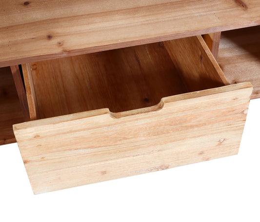 Cosmo Casa - Dressoir - Industrieel - Massief Hout - Naturel - 80×120×48 cm