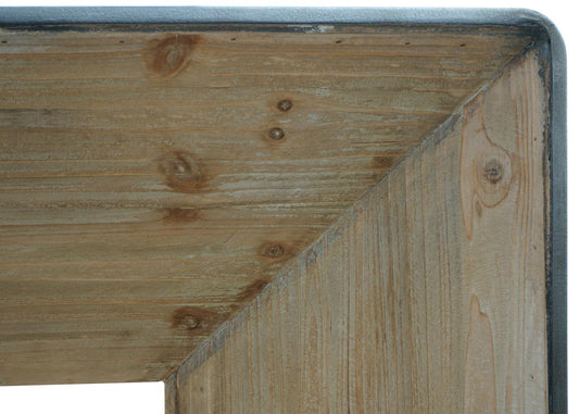 Cosmo Casa - Consoletafel - Industrieel - Massief Hout - Naturel - 80×120×40 cm