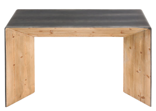 Cosmo Casa - Consoletafel - Industrieel - Massief Hout - Naturel - 80×120×40 cm