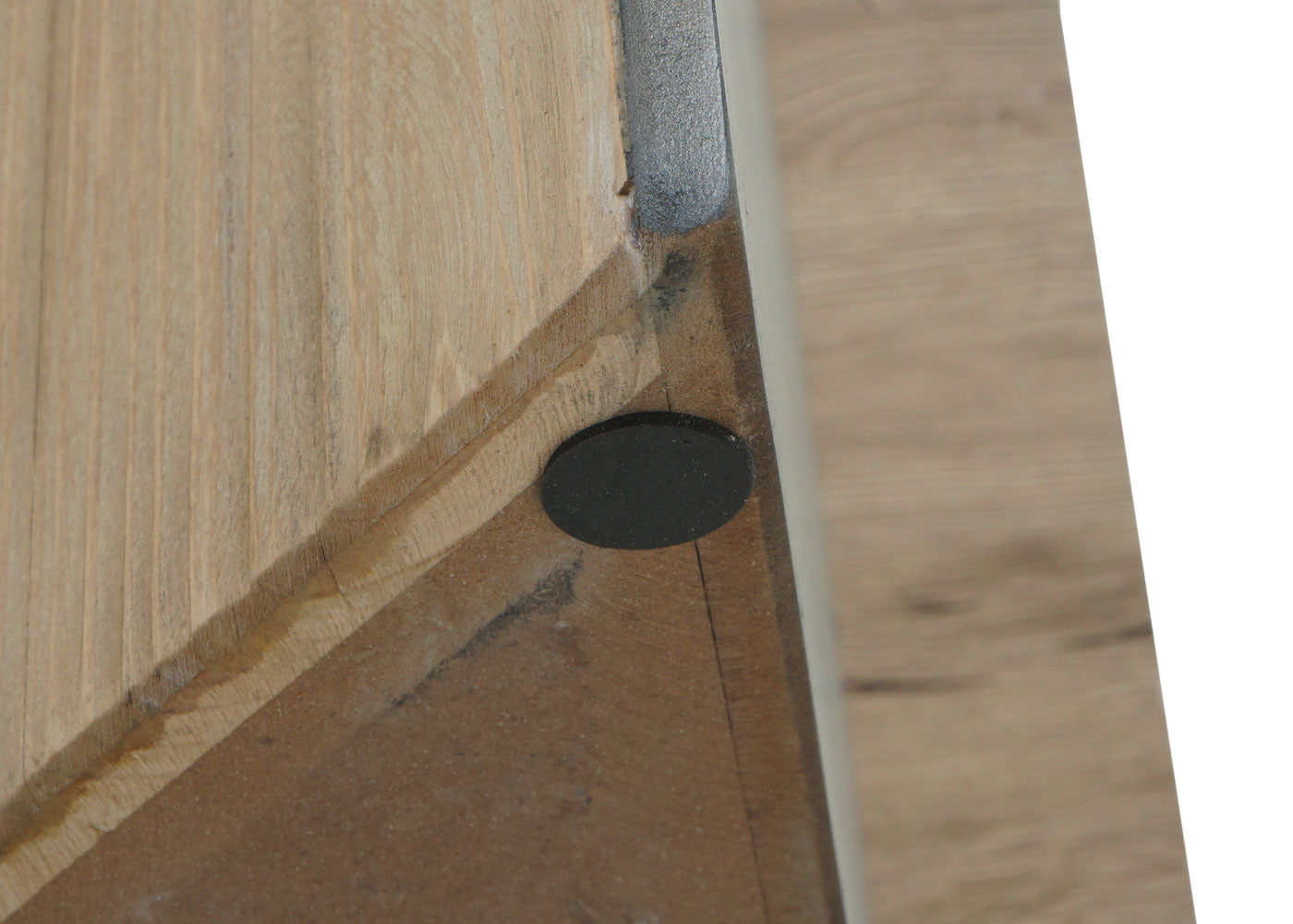 Cosmo Casa - Consoletafel - Industrieel - Massief Hout - Naturel - 80×120×40 cm