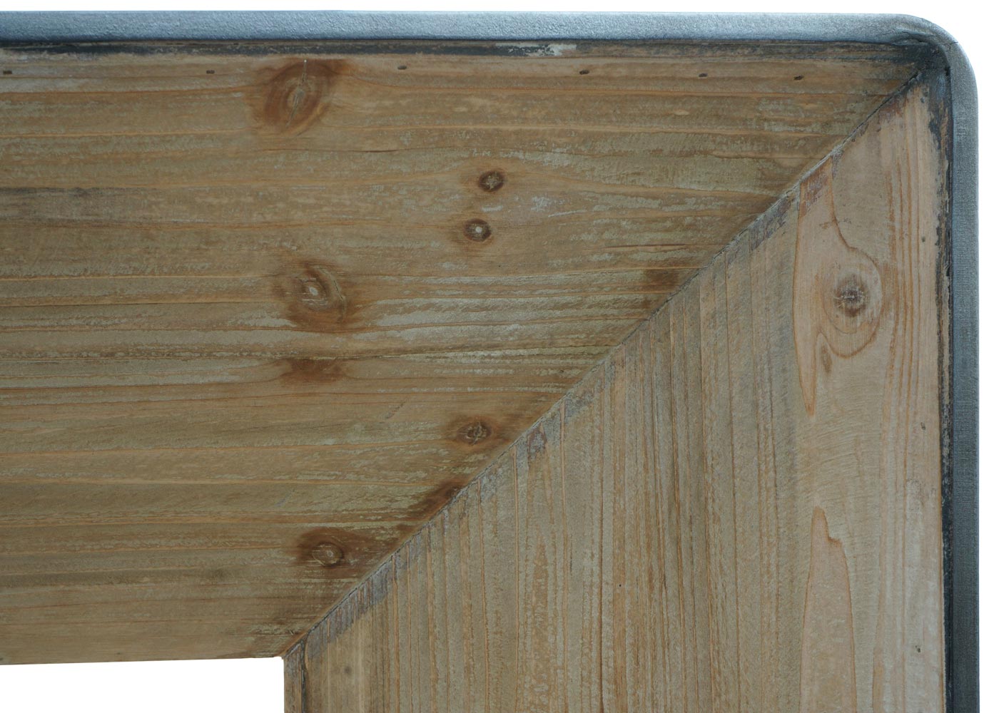 Cosmo Casa - Consoletafel - Industrieel - Massief Hout - Naturel - 80×60×40 cm