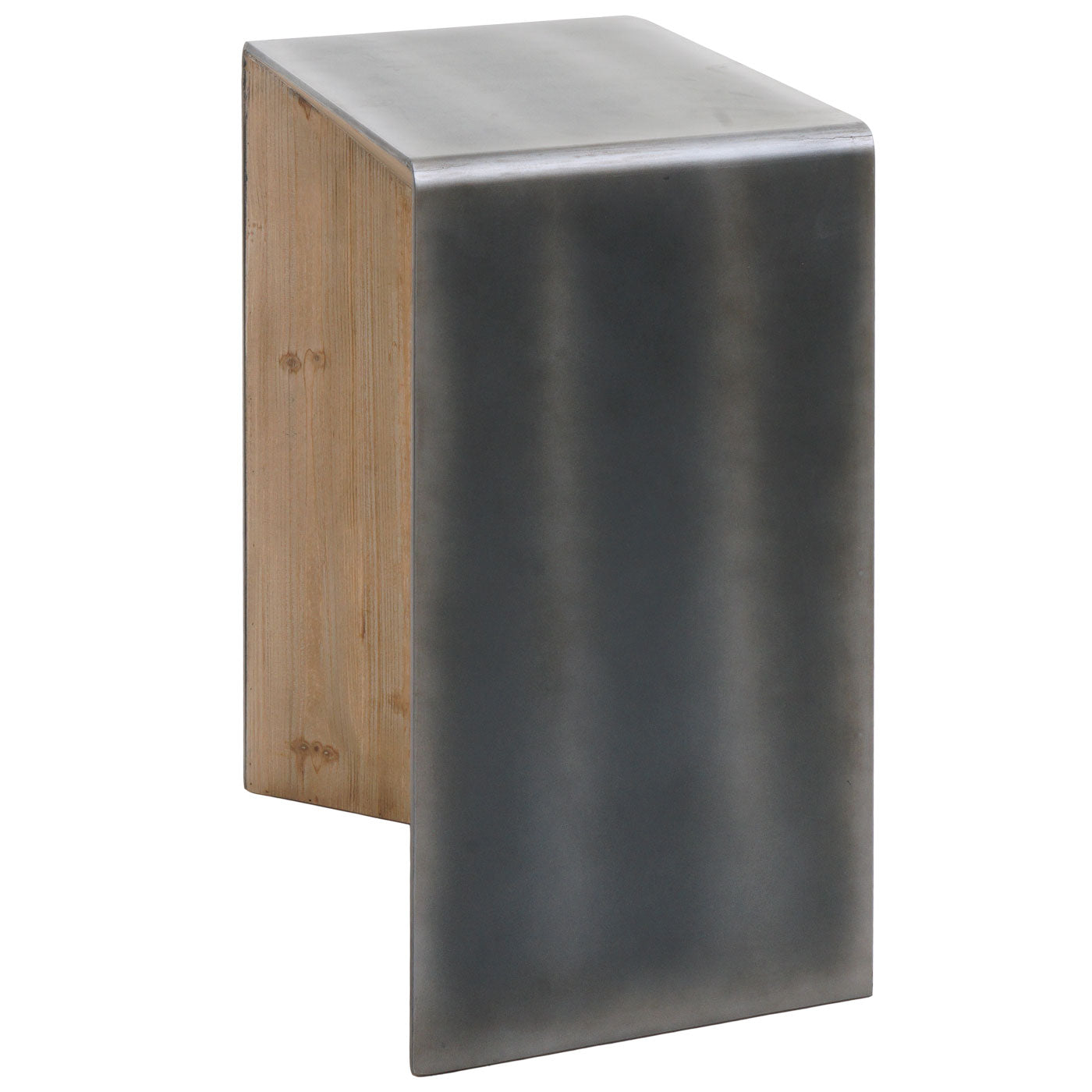 Cosmo Casa - Consoletafel - Industrieel - Massief Hout - Naturel - 80×60×40 cm