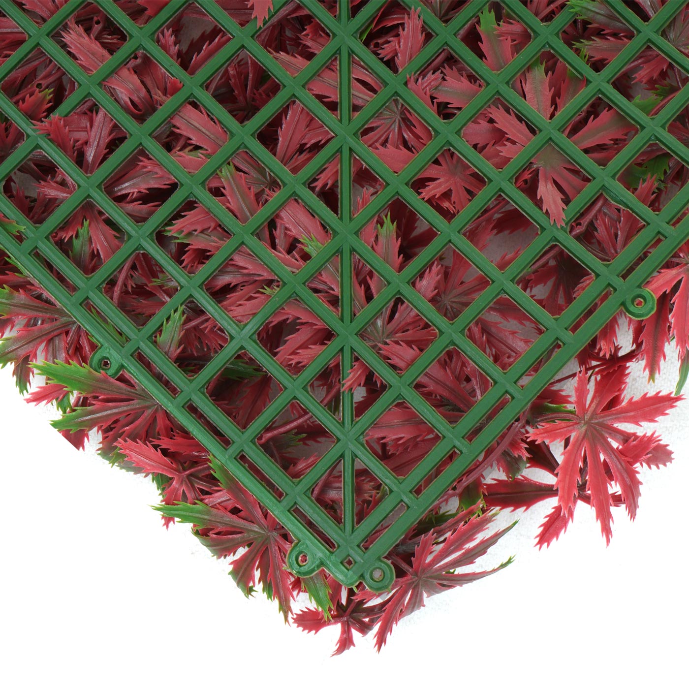 Cosmo Casa - Wandtegel - Privacyscherm terrasbalkon - Kunststof - Esdoornrood - 4×50×50 cm (1 m)