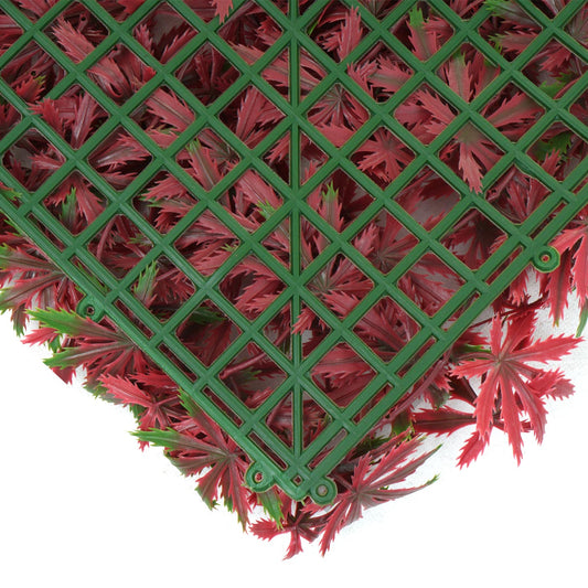 Cosmo Casa - Wandtegel - Privacyscherm terrasbalkon - Kunststof - Esdoornrood - 4×50×50 cm (1 m)