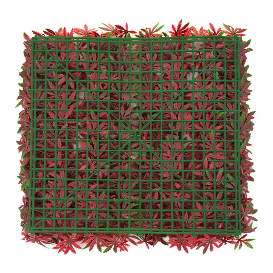 Cosmo Casa - Wandtegel - Privacyscherm terrasbalkon - Kunststof - Esdoornrood - 4×50×50 cm (1 m)