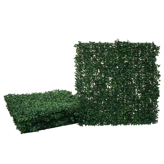 Cosmo Casa - Wandtegel - Privacyscherm terrasbalkon - Kunststof - Buxusgroen - 4×50×50 cm (1 m)