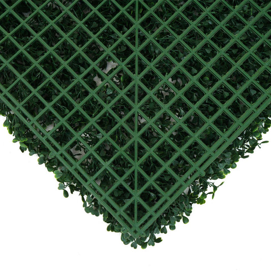 Cosmo Casa - Wandtegel - Privacyscherm terrasbalkon - Kunststof - Buxusgroen - 4×50×50 cm (1 m)