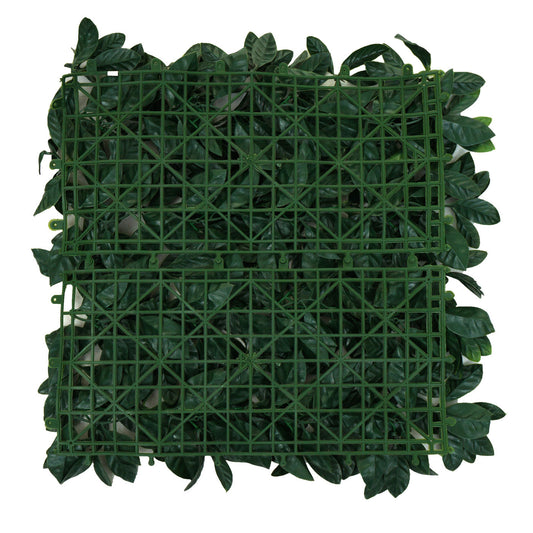 Cosmo Casa - Wandtegel - Privacyscherm terrasbalkon - Kunststof - Lauriergroen - 4×50×50 cm (1 m)