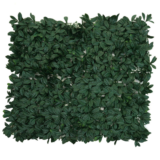 Cosmo Casa - Wandtegel - Privacyscherm terrasbalkon - Kunststof - Lauriergroen - 4×50×50 cm (1 m)