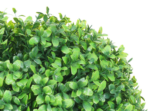 Cosmo Casa - Kunststruik - Decoratieve buxusbal - Kunststof - Groen - 35 cm