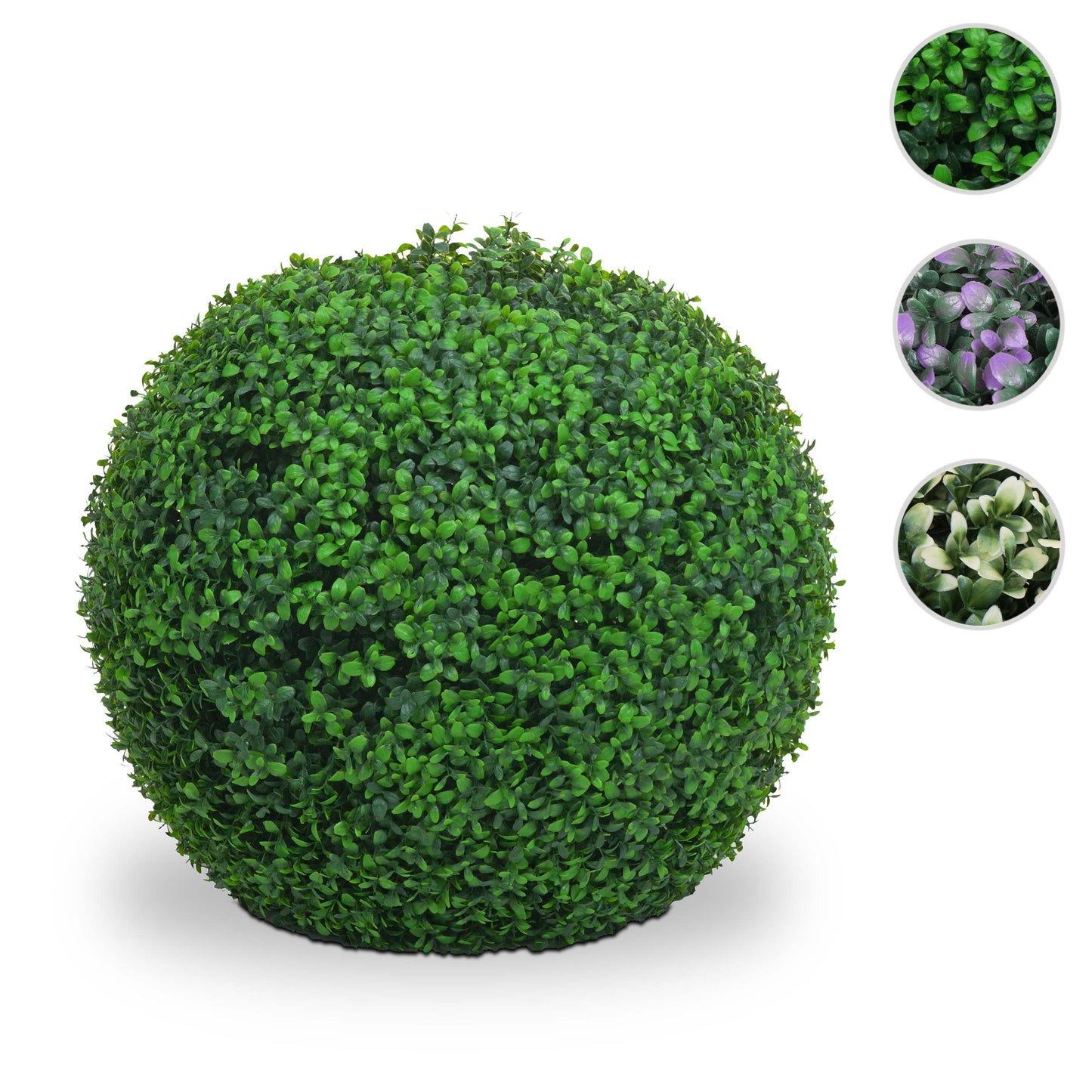 Cosmo Casa - Kunststruik - Decoratieve buxusbal - Kunststof - Groen - 55 cm