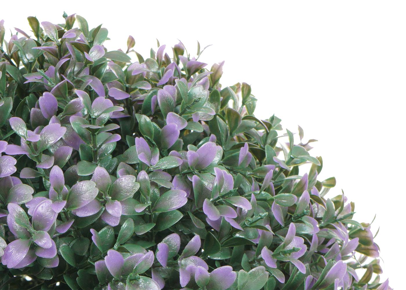 Cosmo Casa - Kunststruik - Decoratieve buxusbal - Kunststof - Paars - 35 cm