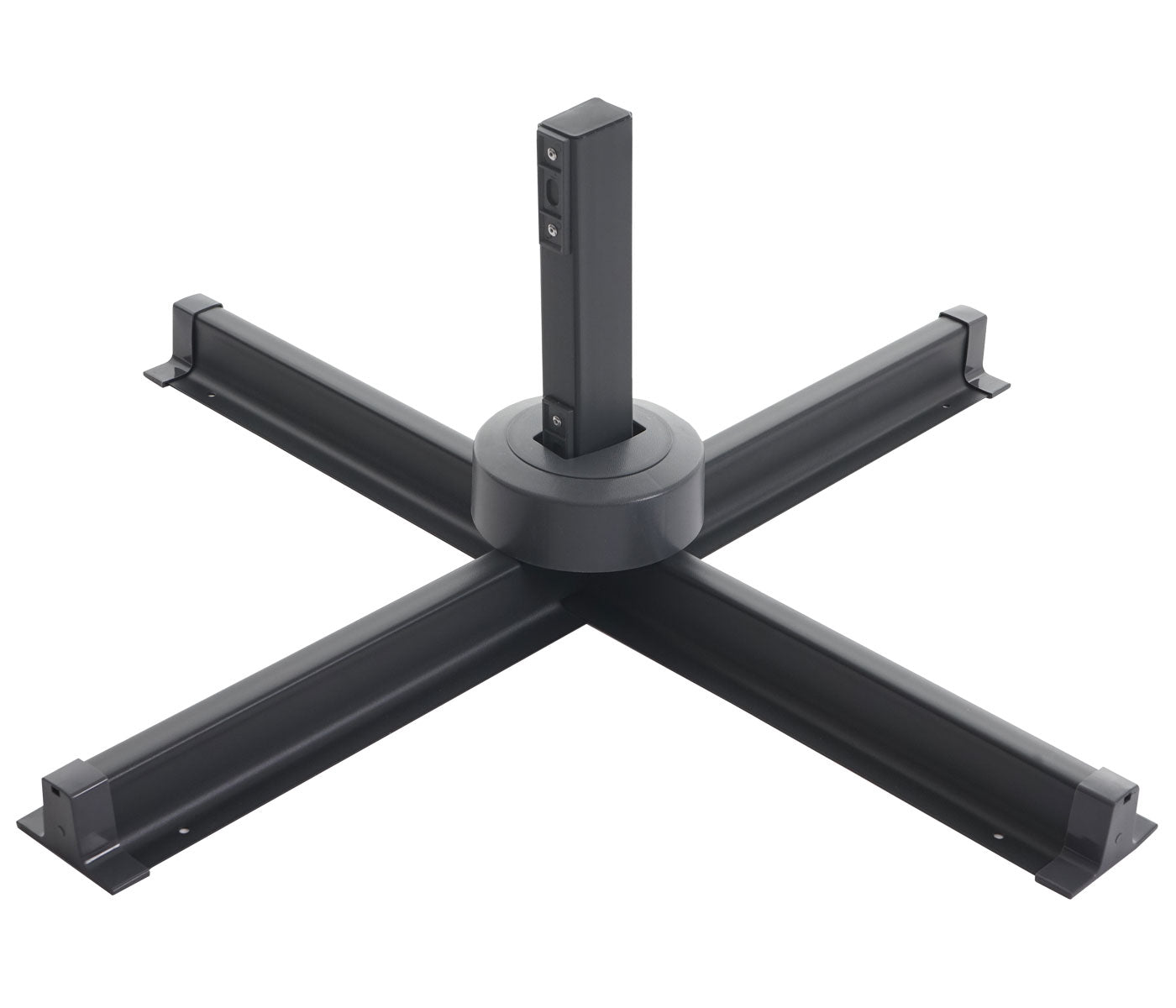 Cosmo Casa - Horeca Zweefparasol - Polyester & Aluminium - Turkoois - 3×3 m - Met standaard