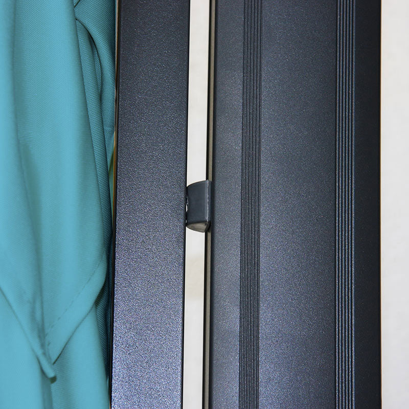 Cosmo Casa - Restaurant Zweefparasol - Zonder Voet - Polyester & Aluminium & Steel - Turquoise - 3,5×3,5 m