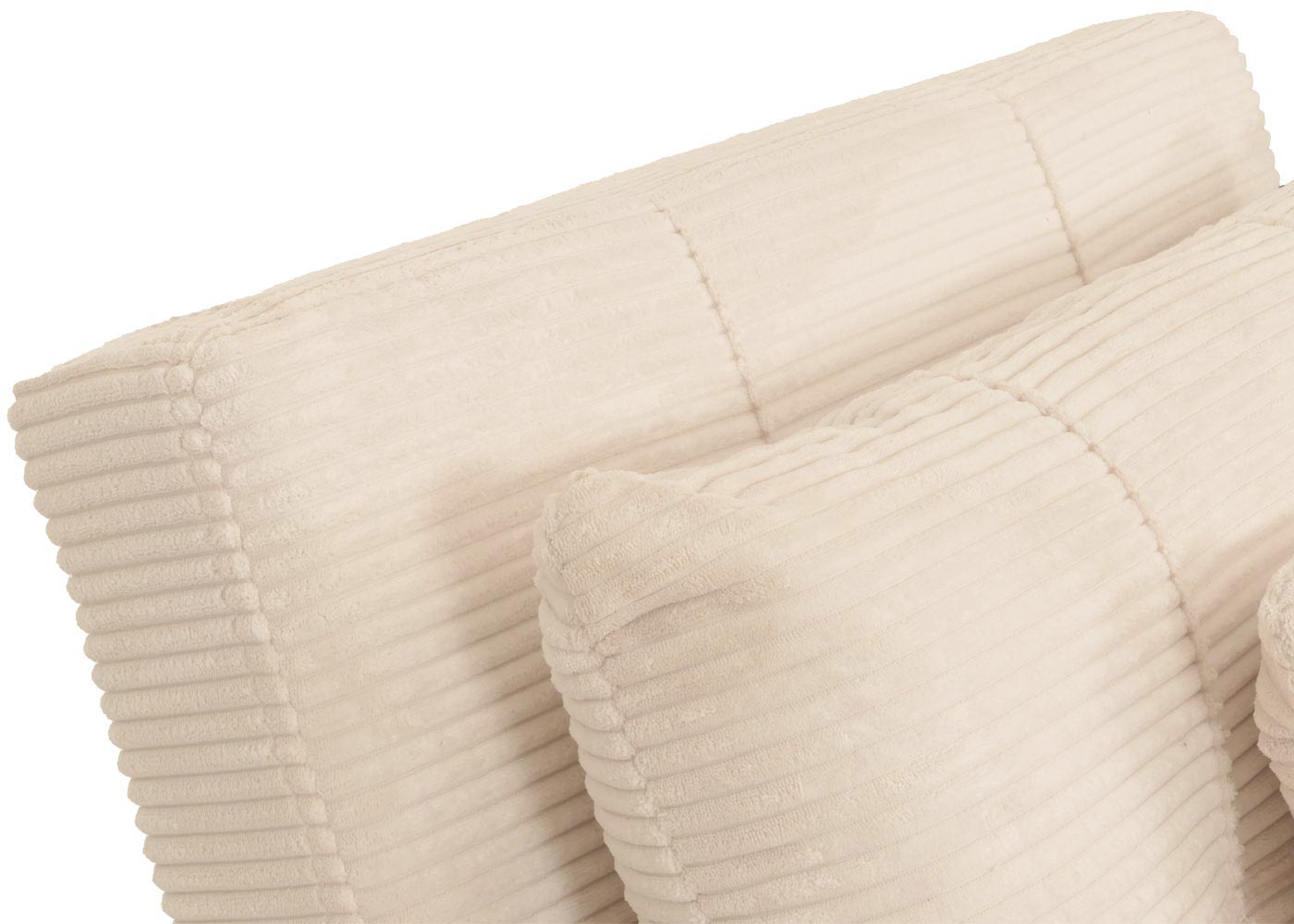 Cosmo Casa - Slaapstoel - Klapstoel - Logeerbed - Relaxstoel - Ligvlak 200x100cm - Stofkoord - Crème-Beige