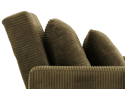 Cosmo Casa - Slaapstoel - Klapstoel - Logeerbed - Relaxstoel - Ligvlak 200x100cm - Stofkoord - Groen