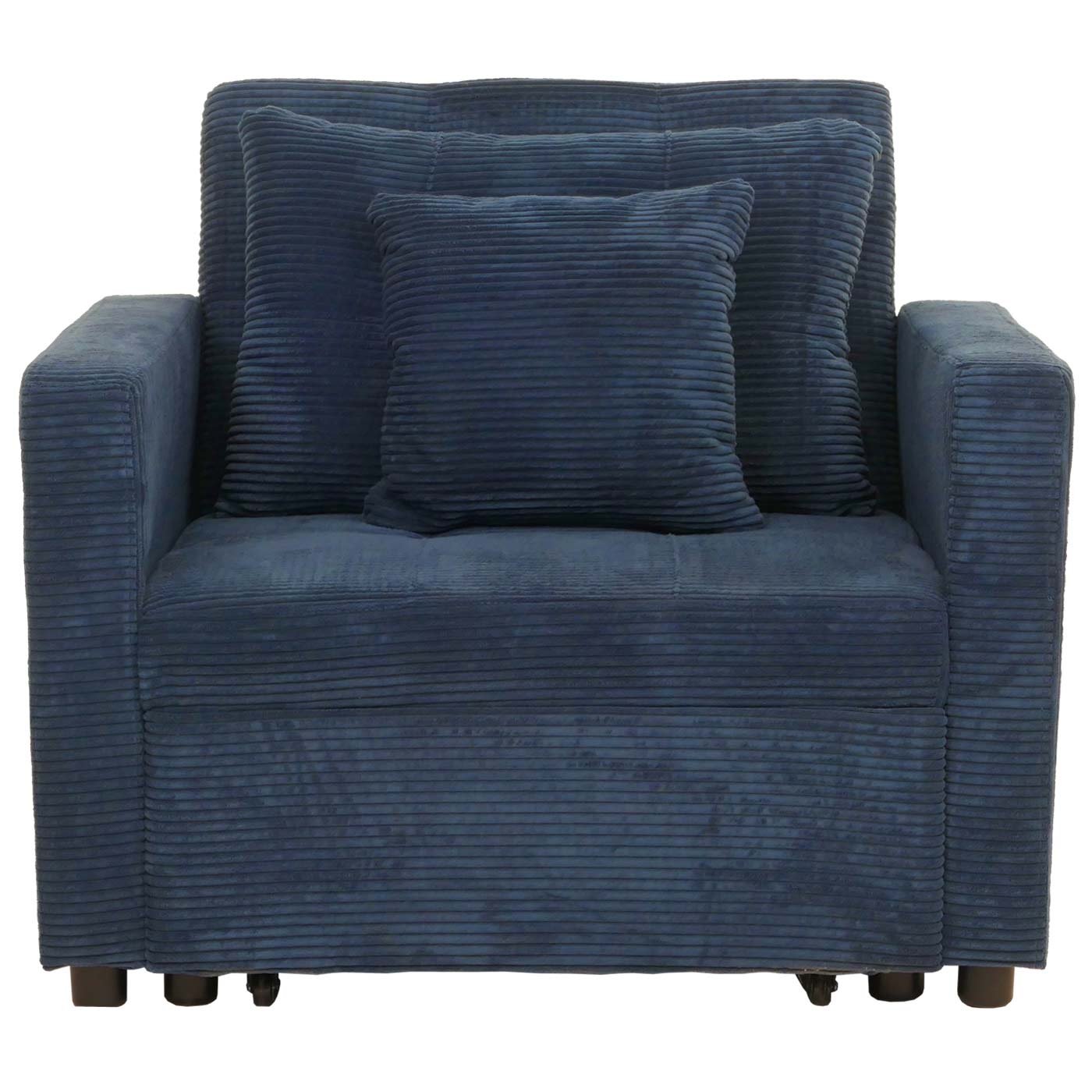 Cosmo Casa - Slaapstoel - Klapstoel - Logeerbed - Relaxstoel - Ligvlak 200x100cm - Stofkoord - Blauw