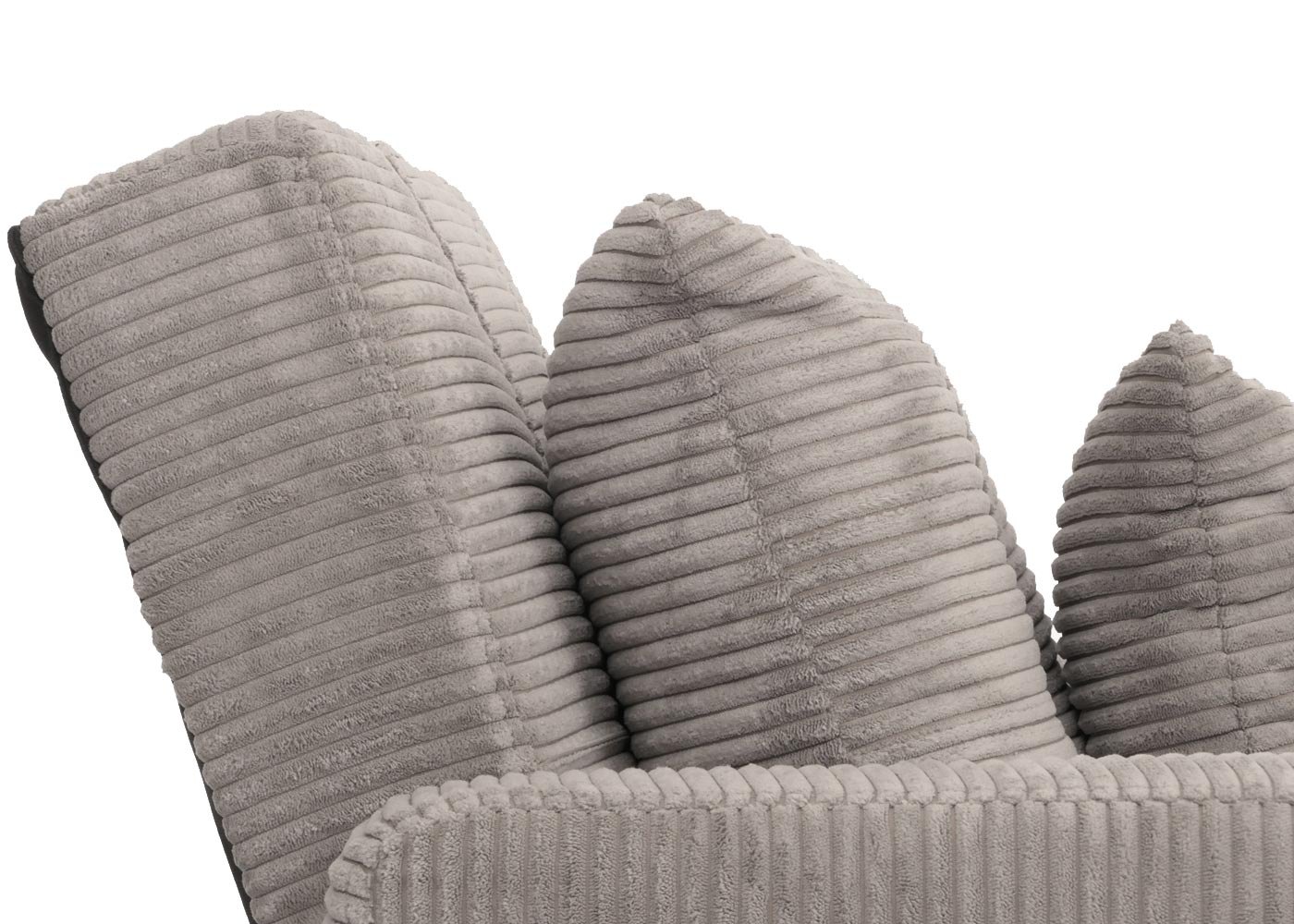 Cosmo Casa - Slaapstoel - Klapstoel - Logeerbed - Relaxstoel - Ligvlak 200x100cm - Stofkoord - Lichtgrijs