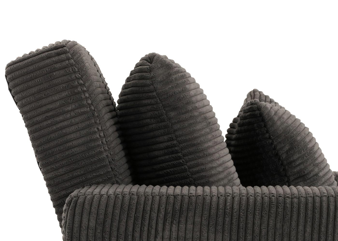 Cosmo Casa - Slaapstoel - Klapstoel - Logeerbed - Relaxstoel - Ligvlak 200x100cm - Stofkoord - Donkergrijs