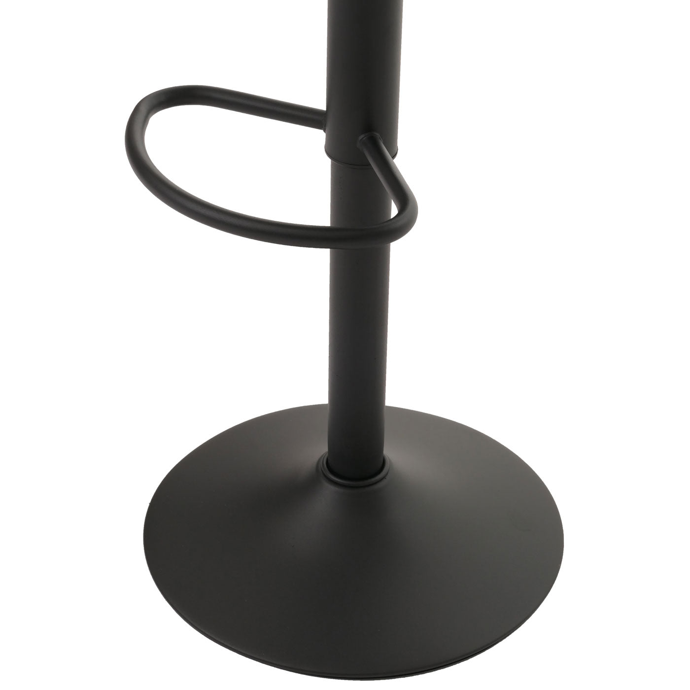 Cosmo Casa - Set van 2 Barkrukken - Barkruk - Draaibare Voetsteun - Kunstleer - Metaal - Zwart