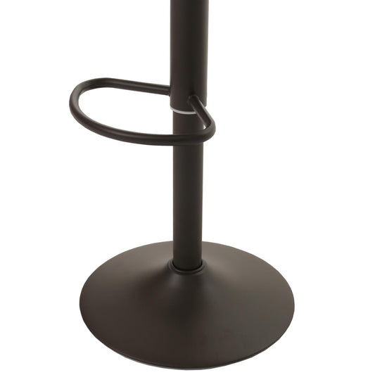 Cosmo Casa - Set van 2 Barkrukken - Barkruk - Draaibare Voetsteun - Kunstleer - Metaal - Bruin