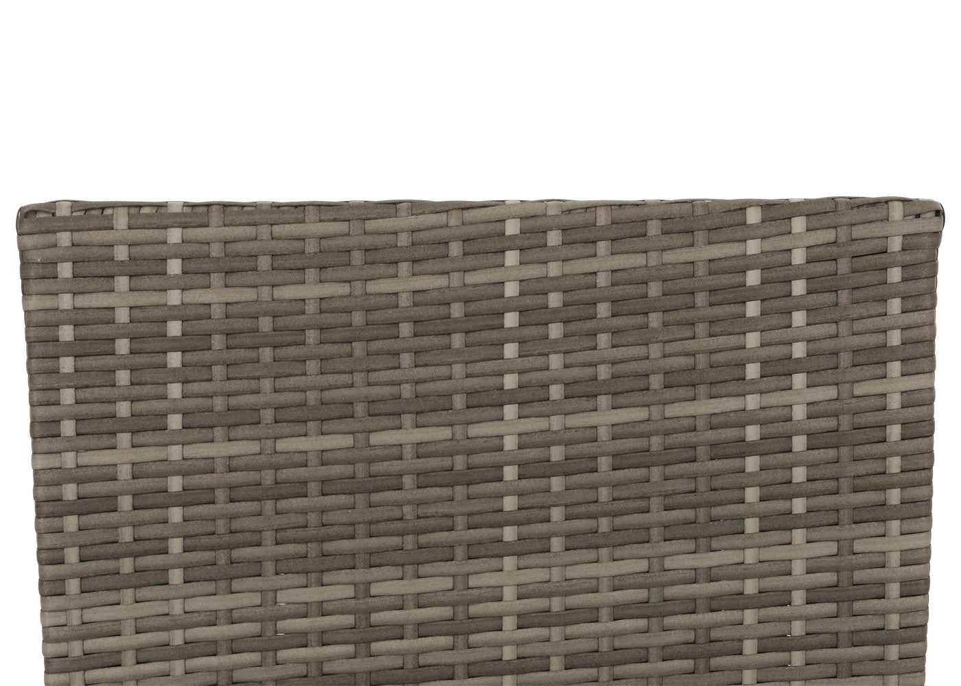 Cosmo Casa - Poly Rattan Tuinset - Metalen Frame met Glastextiel - Grijs - Lichtgrijze Kussens