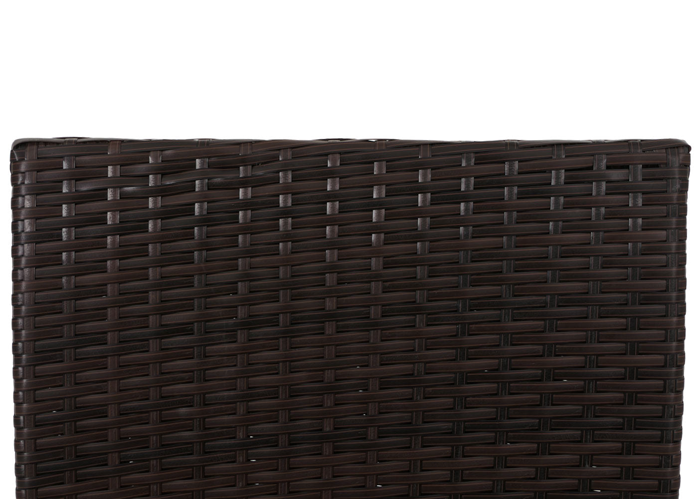 Cosmo Casa - Poly Rattan Tuinset - Metalen Frame met Glastextiel - Bruin - Crème Kussens