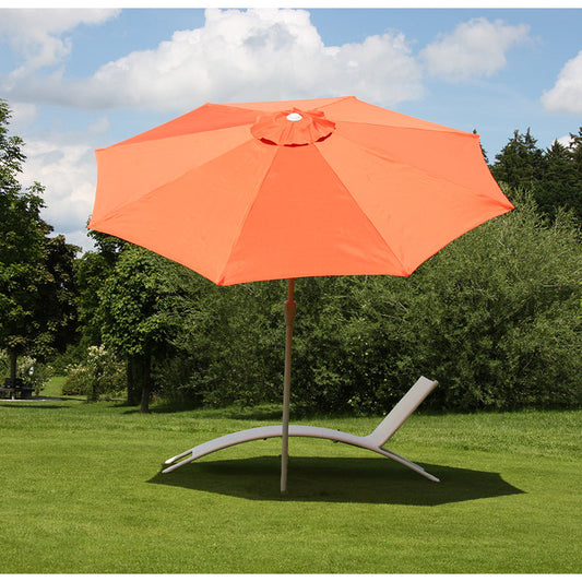 Cosmo Casa - Parasol - Tuinparasol - 2,7m Kantelbaar - Polyester Aluminium - 5kg - Terracotta