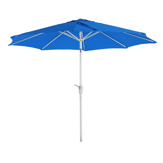 Cosmo Casa - Parasol - Tuinparasol - 2,7m Kantelbaar - Polyester Aluminium - 5kg - Blauw