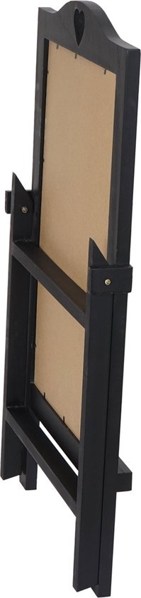 Cosmo Casa Reclamebord - Staand Krijtbord - Klantenstopper - Decoratief Bord - Geschilderd - 66X39X33cm - Zwart