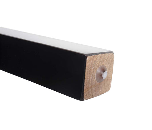 Cosmo Casa - Bank - Gestoffeerd - Kunstleer - Zwart - 180×43×49 cm