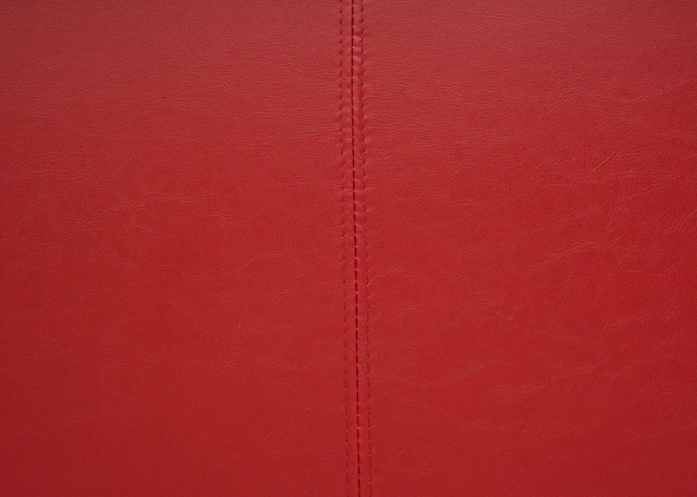 Cosmo Casa - Beklede Bank - Donkere Poten - Kunstleer - Glanzend Rood - 180x43x49cm