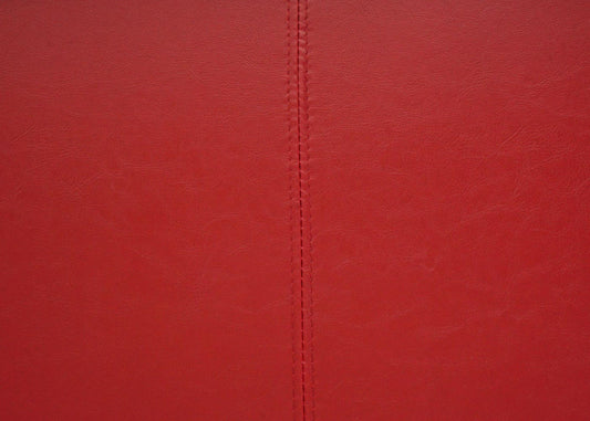 Cosmo Casa - Beklede Bank - Donkere Poten - Kunstleer - Glanzend Rood - 180x43x49cm