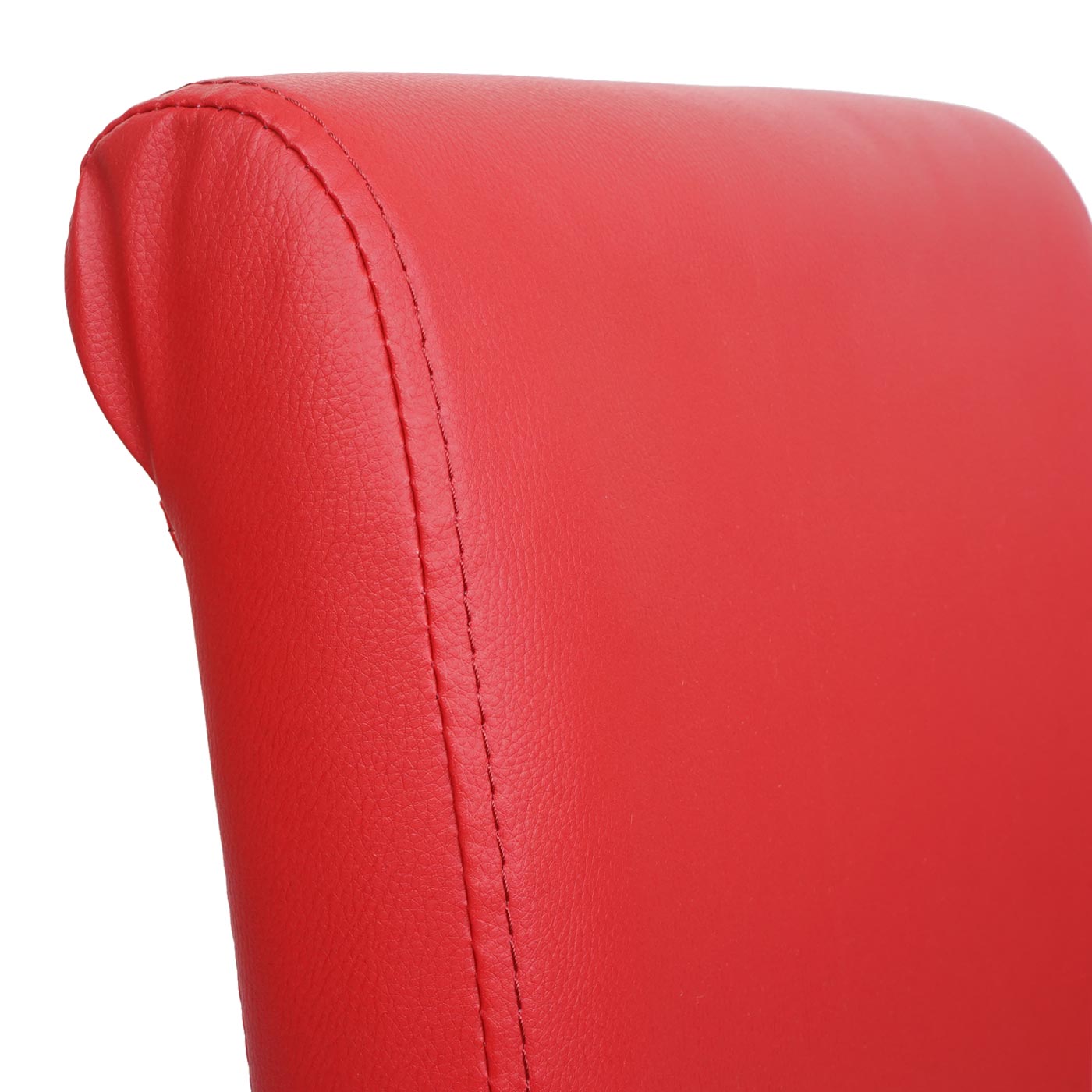 Cosmo Casa - Set van 2 Eetkamerstoelen - Lichte poten - Kunstleer - Rood