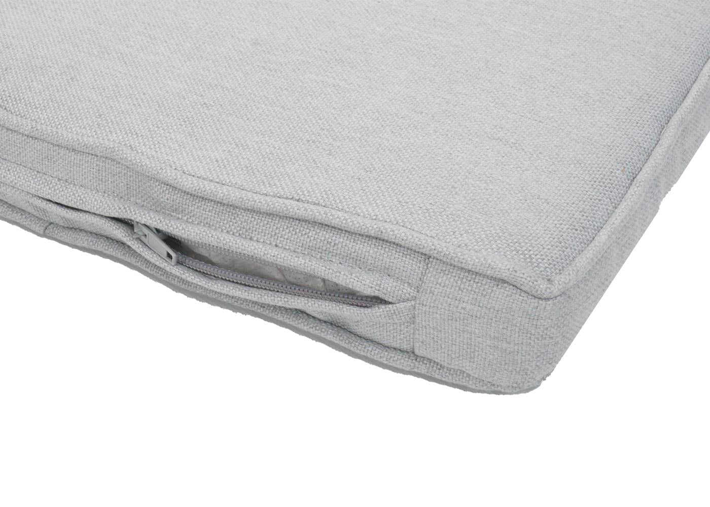 Cosmo Casa - Set van 2 Buitenfauteuils - Weerbestendig Touwgaas - Acaciahout - Donkergrijze Kussens - Lichtgrijs Frame