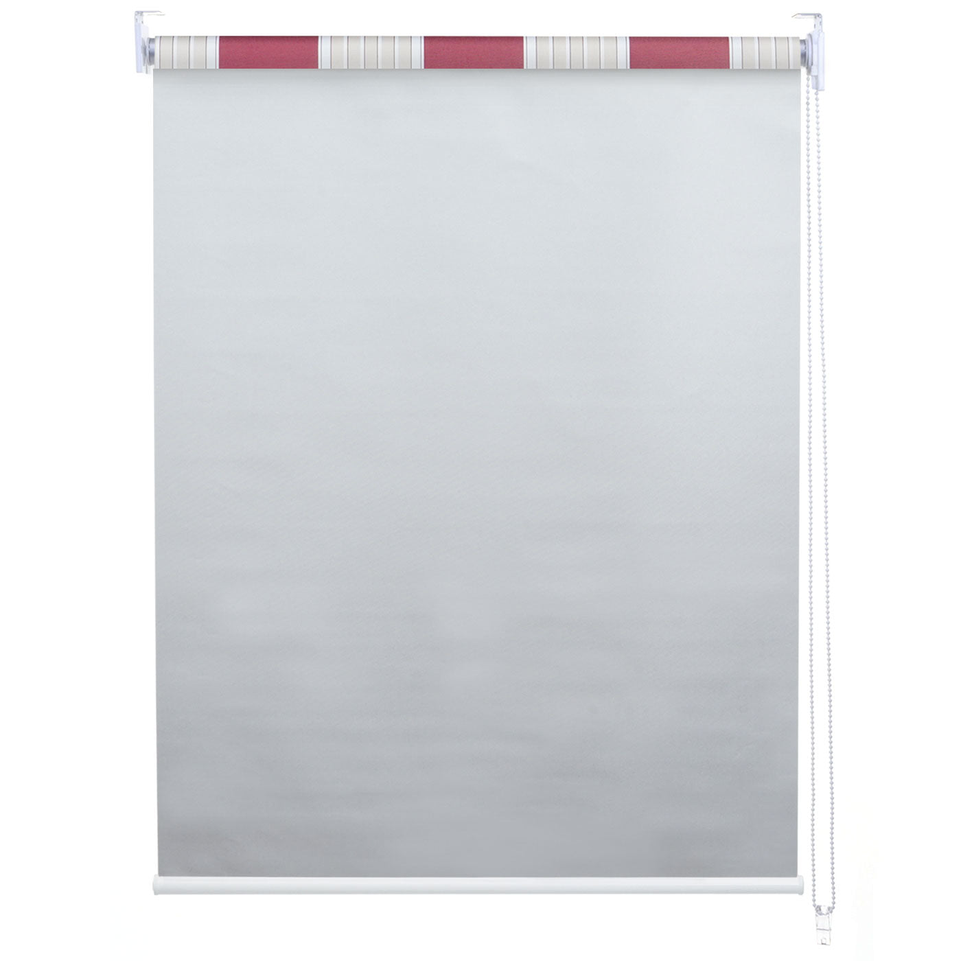 Cosmo Casa - Set van 2 Rolgordijnen - Ondoorzichtig - Textiel - Roodwitbeige - 120×230 cm